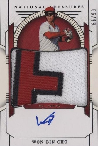Won-Bin Cho 2024 National Treasures Auto Autograph LOGO Patch RC