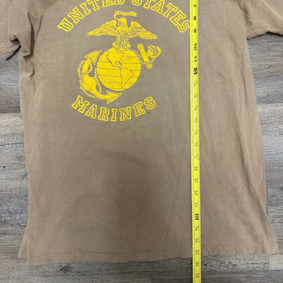 Camiseta vintage de los 80 de los marines de Estados Unidos de una sola puntada talla grande Foto 4 de 4