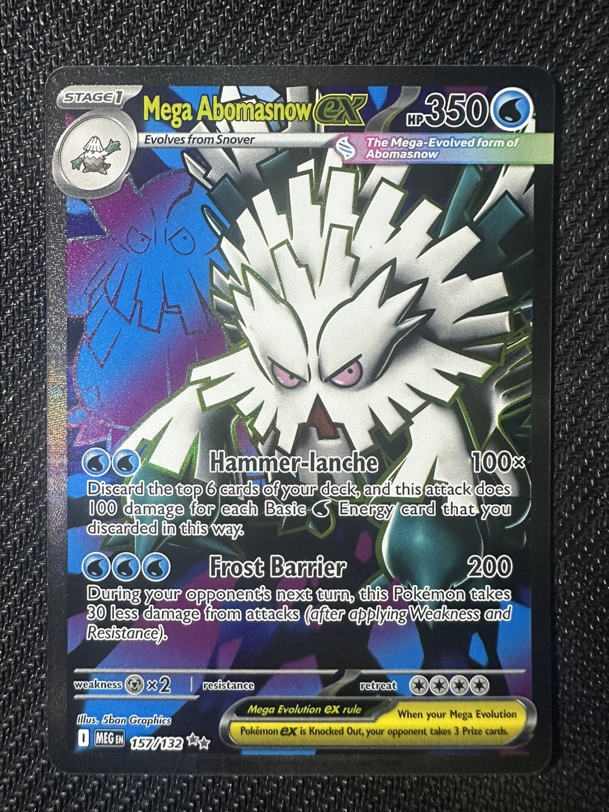 Mega Abomasnow ex - Ultra Rare ME01: Mega Evolution 157/132 NM