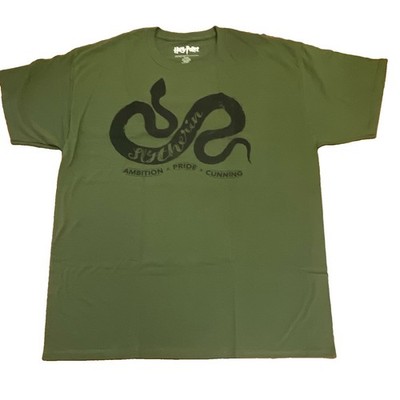 Harry Potter Men's Green Slytherin Graphic Crew Neck Short Sleeve T-Shirt XL