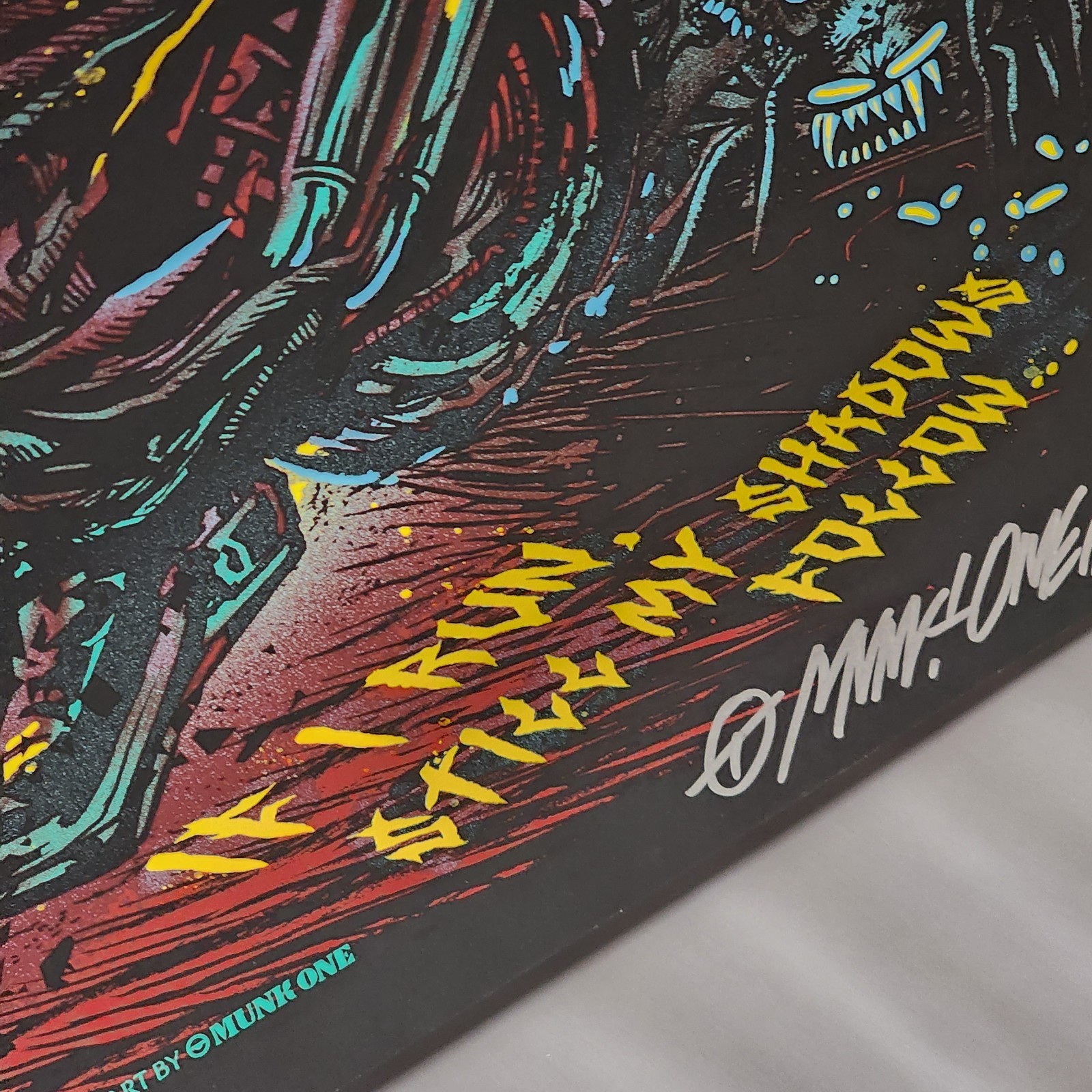 METALLICA Poster MUNK ONE ARTIST PROOF s/n #17/35 RARE ALTERNATE VARIANT!