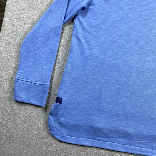 NEW Vineyard Vines Sweatshirt Mens XL 1/4 Zip Pullover Slub Jersey Bayside Blue - Picture 15 of 17