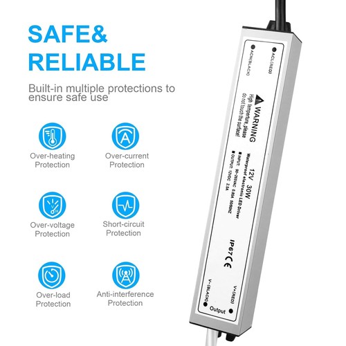 Reliable 30W  LED Driver with Auto-Recovery - Perfect for Outdoor Projects - Picture 4 of 9