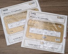 2 Pioneer 12 x12 Top Loading White Memory Book Refill Pages, RMW-5 5 Pack NEW