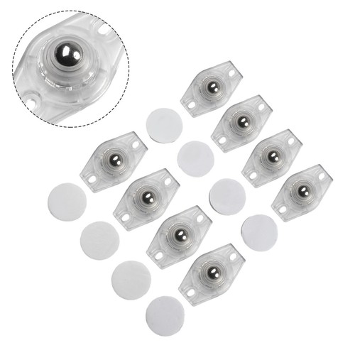 Flat Wheels Rollers Flat Wheels Self Adhesive White Suitable For Various - Picture 10 of 36