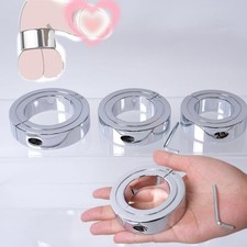 Male Metal Scrotum Ball Stretcher Testis Weight Lock Ring Restraint Delay Time