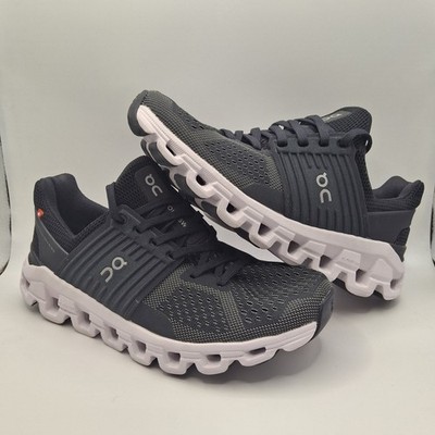 On Cloud Helion Womens US 5.5 Running Shoes Sneakers Black/White EUR 36.5 UK 3.5