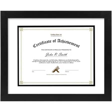 , 11x14 Diploma Frame for 8.5x11 Document & Certificates with Mat, Or 11x14 W...