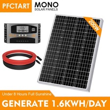 200W Watt Solar Panel Kit 12V Mono Solar Panels RV Marine Home Camping Off Grid