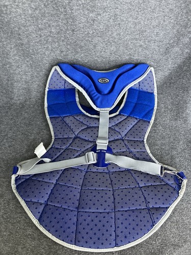 Boombah Adult Catchers Gear 16.5” Chest Protector Shin Leg Guards Blue Baseball - Picture 4 of 19