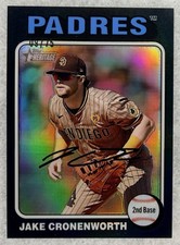 Jake Cronenworth Black Chrome /75 2024 Topps Heritage High Number Padres