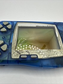 Bandai Wonderswan Clear Blue SW-001 for Parts or Repair