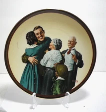 Norman Rockwell Museum Collectors Plate “The Homecoming” 1987 in Original Box
