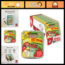 Hot Pepper Suet Dough 11.75oz - No Melt Bird Food, 8 Pack for Wild Birds