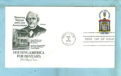 1981, Scott #1911, ARTMASTER FDC, "Honoring Savings and Loan Association".... - Image 1 of 3