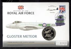 GB - 2008 History of the Royal Air Force Gloster Meteor PNC Coin Cover