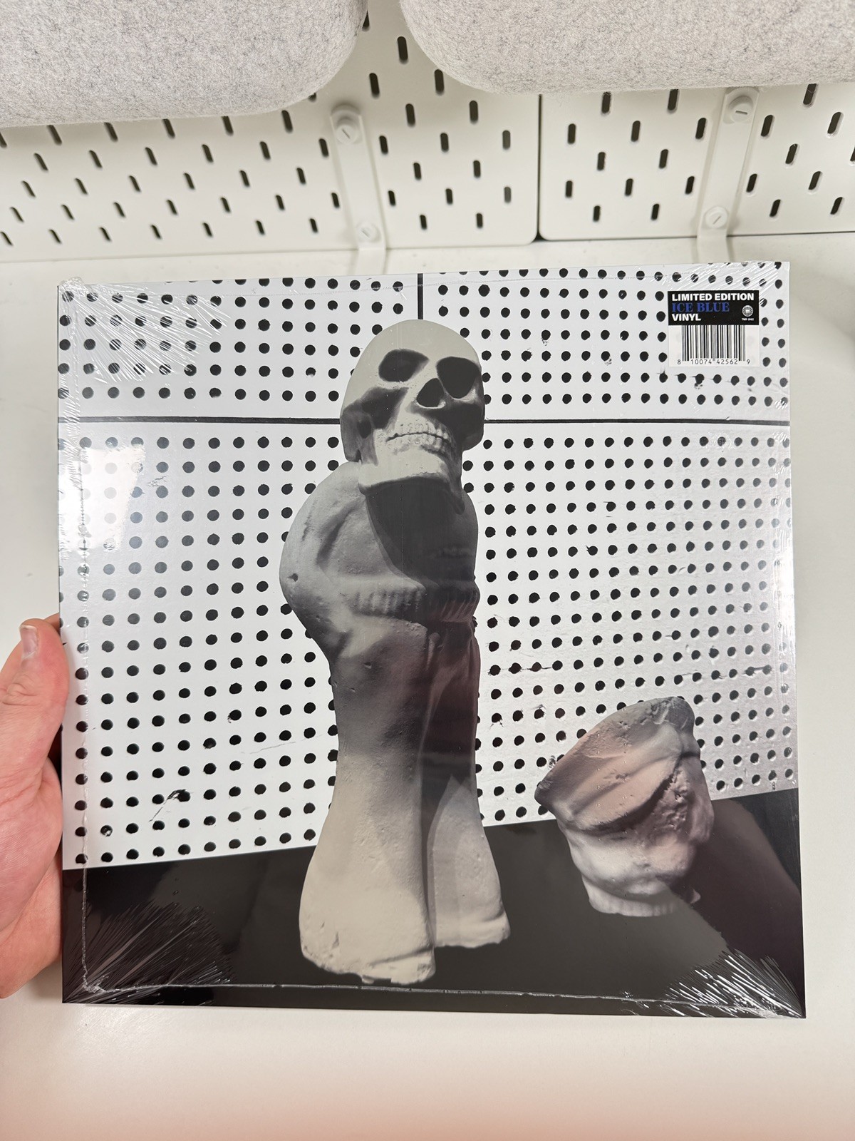 RARE Jack White - FROZEN CHARLATAN Chrome Cover w/ Ice Blue Vinyl w/ LP Poster
