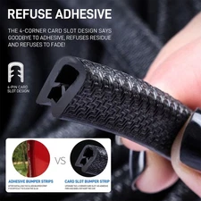 20-Feet Car Auto Rubber Seal Trim Molding Door Edge Lock Protector Weather Strip