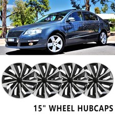Set Of 4 15 Inch Hubcaps Wheel Rim Cover Steel Fit For Vw Passat Golf 2010-2014 Set Of 4 15 Inch Hubcaps Wheel Rim Cover Steel Fit For Vw Passat Golf 2010-2014