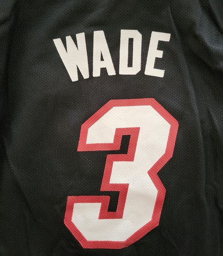 NBA Miami Heat Basketball Adidas Jersey #3 WADE size Large Boys - Picture 9 of 9
