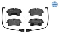 Hinterachse Meyle 025 246 0617/W Bremsbelagsatz, Scheibenbremse FüR Audi,Porsche