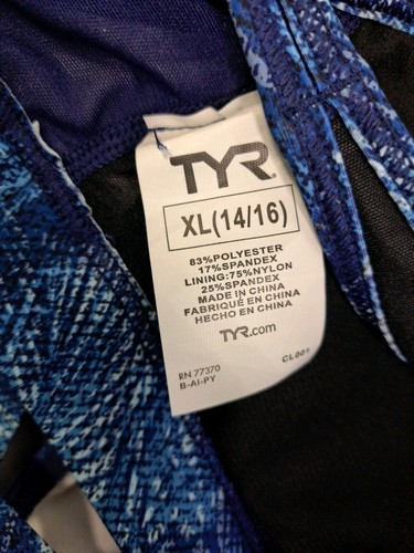 NWT TYR Maui Taylor Active Tank Tankini Top Denim Blue Sizes S,L,XL #7108 - Picture 14 of 15