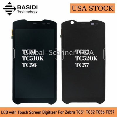  1-10X OEM LCD Display Touch Screen Digitizer For Zebra TC51 TC52 TC56 TC57  