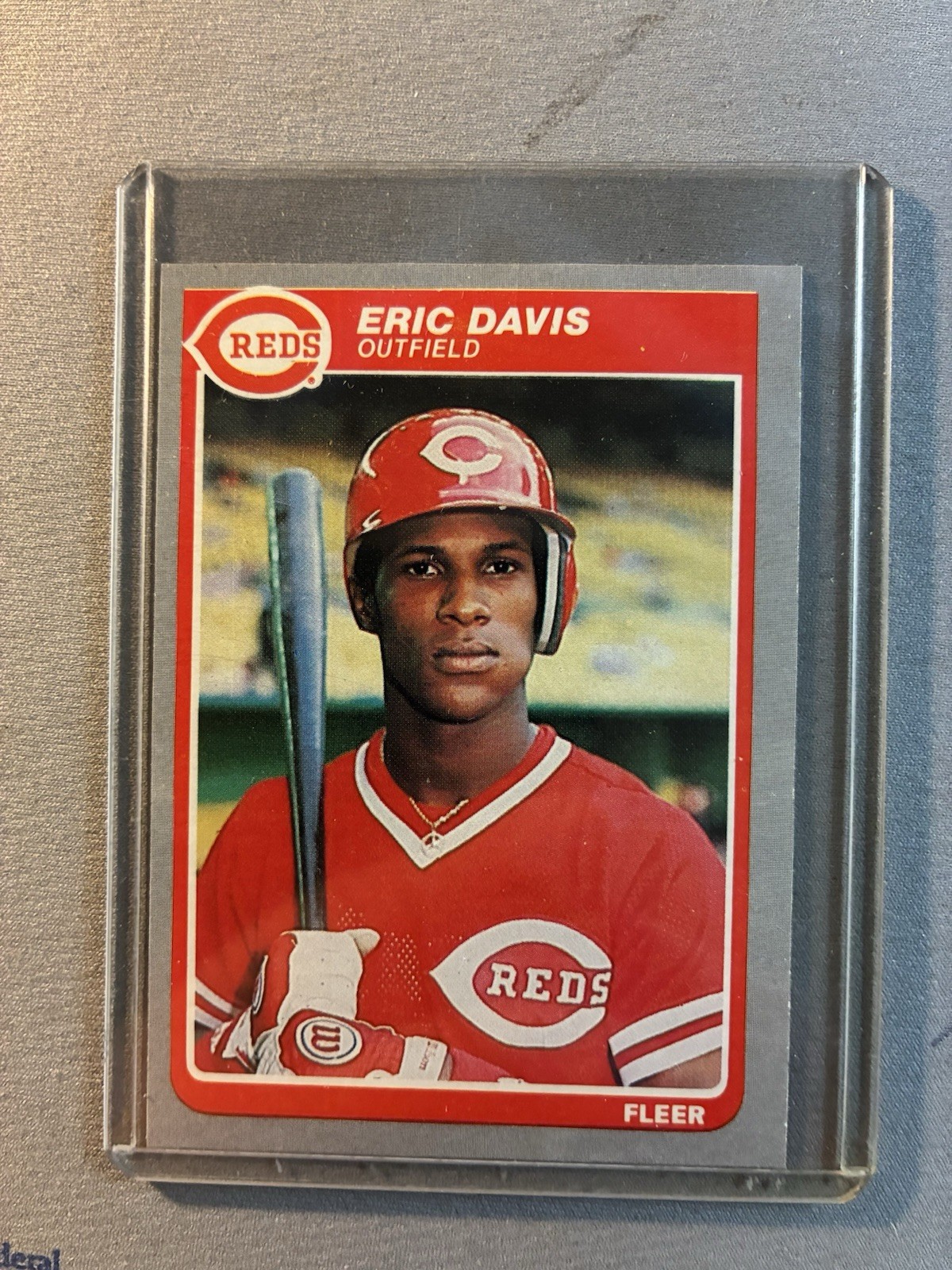 1985 Fleer #533 Eric Davis Rookie RC Cincinnati Reds Nrmnt or Better
