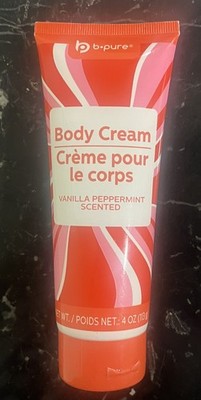 B b.pure Vanilla Peppermint Scented Body Cream. 4oz/113 gm *NEW*