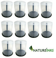 10 x 100 storage capacity CD DVD empty Spindle Tub Cake Box plastic Case Cakebox