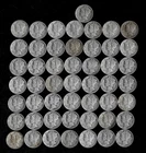 Mercury Dime Roll (50 Coins) 90% Silver (1924-45)  Lot B87