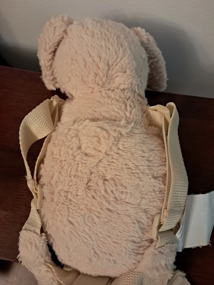 Arnês de segurança de pelúcia para filhotes de cachorro coleira infantil 2 em 1 amigo fofo macio - Imagem 3 de 4