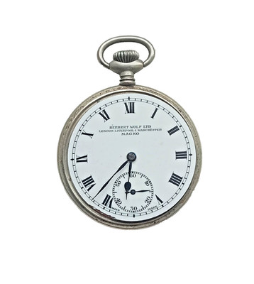 Antike Herbert Wolf Magno Swiss Taschenuhr