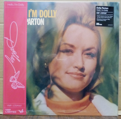 DOLLY PARTON Hello Im Dolly ORANGE COLORED VINYL with HYPE VMP Me Please LP NEW