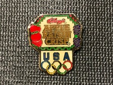 1992 Olympic Games Kellogg (Apple Raisin Crisp) Sponsor Hat / Lapel Pin ~ aat-3