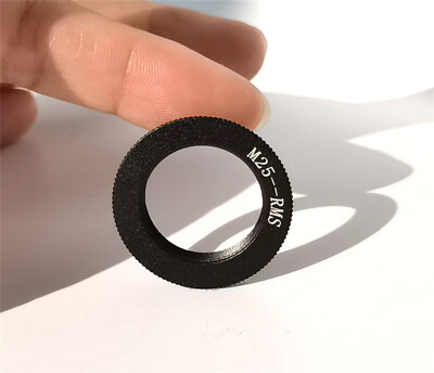 M25-RMS M25 25mm Male to RMS 20mm Female Adapter Ring for Microscope Lens