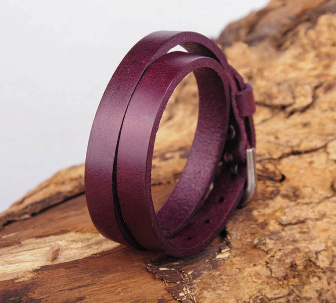 Cowhide cuff deals bracelet