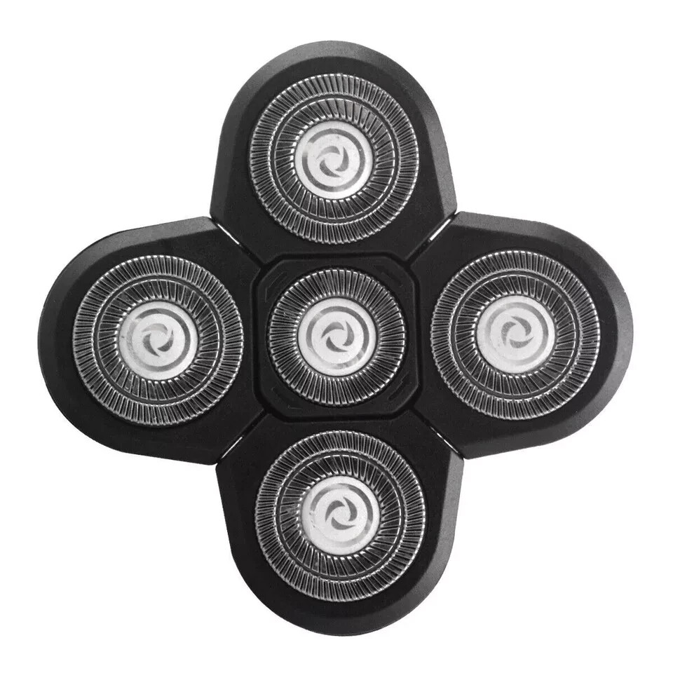 2PCS 5 Blades Floating Shaving Bald Replacement Shaver Head For Electric Razors