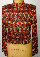 GORGEOUS ST. JOHN EVENING BY MARIE GRAY KNIT SEQUIN LUREX EVENING JACKET SIZE 4