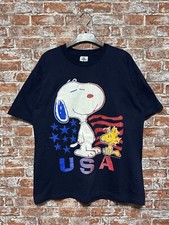 Peanuts Snoopy 90s Vintage Cartoon Movie T-shirt Size XL