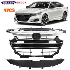 For 2021-2022 Honda Accord Front Bumper Grille & Grill Cover Factory Style New