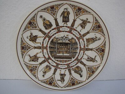 Wedgwood Sammelteller Teller ''Shakespeare Characters'' England Ø 20 cm