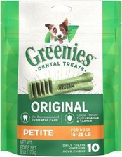 Dog, Greenies Petite Dental Dog Treats 10 count 