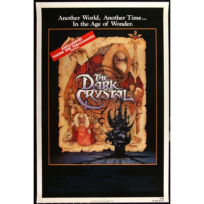 The Dark Crystal/ダーククリスタル [VHS] Vintage Jim Henson Video The Dark Crystal Cult Green