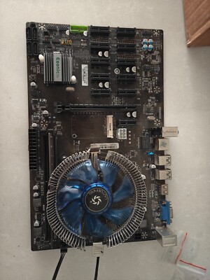 Esonic B250-BTC Gladiator Miner Motherboard w/ CPU Fan 11x PCIe  LGA1151