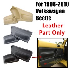 Lr Door Panel Insert Card Leather Cover Fit For Volkswagen Beetle 1998-2010