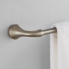 Moen Eva YB2824 Brushed Nickel 24" Towel Bar Bathroom Collection 24 in. Silver