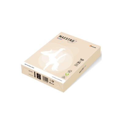 Mondi Maestro Color creme 160g/m² DIN-A4 - 250 Blatt CR20 farbiges Kopierpapier