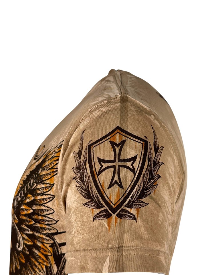 Anime Cult T-shirt Donna Rebel Saint By Affliction - Tema Garage, Biker, Tatuaggi, Maniche Lunghe, Cotone 100% T-shirt Affliction - Foto 3