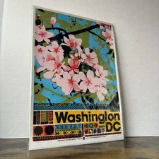 Washington Cherry Blossoms 6-Color Hand-Pulled Silkscreen Print Poster By VDC